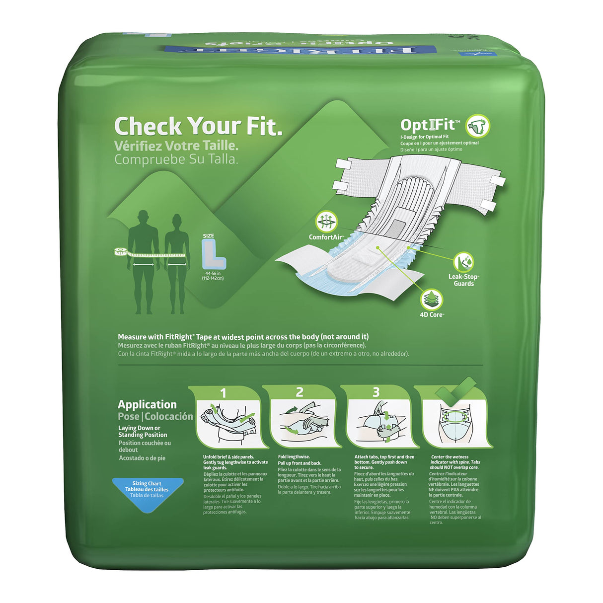 MEDLINE FitRight Plus Briefs (Pack of 20)
