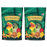 LAFEBER'S Tropical Fruit Nutri-Berries Conure Food, Made with Non-GMO and Human-Grade Ingredients, for Conures (Tropical Fruit 10 oz Pack of 2)