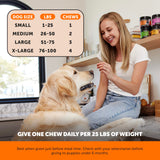 Senior Hemp Hip & Joint Supplement for Dogs - Dog Joint Supplement with Hemp Oil & Powder, Glucosamine, Collagen, MSM & Green Lipped Mussel - Mobility for Senior Dogs (Chicken 90)