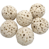 5124 Mini Sola Balls Pk18 - Handcrafted Soft sola Wood Bird Foraging Foot Toys, Small Size chewable Balls, Lightweight, Conditions Beaks and feet, Delightful for Small Size Pet Birds