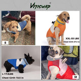 Vitiswap Dog Coats for Medium Dogs, Waterproof Dog Winter Jacket with Harness Built in, Cold Weather Coats, Reflective Zip-up Pet Vest, Warm Fleece Lined Dogs Snowsuit, Blue X-Large