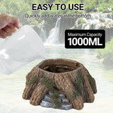 REPTIZOO Reptile Humidifier Fogger, Tree Trunk Humidifier with Top Mist Outlet, 1000ml Detachable Terrarium Humidifier Reptile Misting System Terrarium Decoration