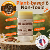 Baaww Dog Irritated Skin Relief - Hot Spot Soother Skin Treatment Moisturizer, Anti-Itch & Allergy Dog Lotion, All-Natural Rash Cream for Canines - Soothing Relief for Dry & Itchy Coat - Balm 2 oz