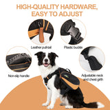Dog Backpack Harness Suitable for Small Dogs, Adjustable Lightweight Pet Harness, Dog Carrying Bag Built-in Poop Bag Dispenser, Waterproof and Safe, Suitable for Hiking, Or Daily Walks, S