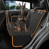Smouatou Dog Car Seat Cover for Back Seat, Sturdy Backseat Extender for Dogs,New Scratch Resistant, Anti Slip Portable Dog Hammock,Suitable for Cars and SUVs,Car Travel Pet Bed,Hard Bottom (L)