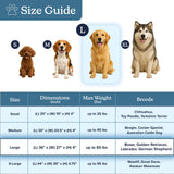 Orthopedic Dog Bed - 2-Layer 36x27-Inch Memory Foam Pet Mattress with Machine-Washable Sherpa Cover for Large Dogs up to 65lbs by PETMAKER (Gray)