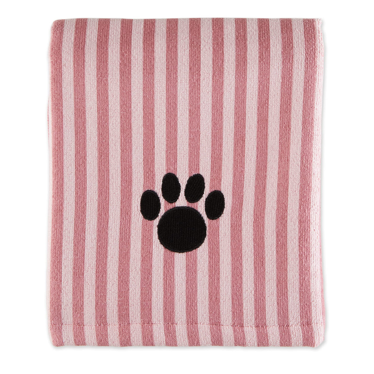 Bone Dry Pet Grooming Microfiber Towel, Striped Collection, X-Large, 41x23.5", Rose