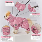 PETBARONET Winter Dog Coat for Female Pups with Full Belly Coverage, Girl Dog Clothes, Snow Jacket for Dogs, Snowsuit, Winter Coat for Dogs for Cold Weather, Ideal for Small Medium Dogs (X-Large)
