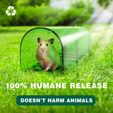 4 PACK Mouse Traps Humane Catch and Release, Live Mouse Trap No Kill, No Touch, Pet Safe Mice Trap For Home and Car, Animal Catcher for Mouse, Mole, Rat Trap Easy to Set in Basement, Old House, Garage