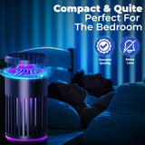 Trapped Elite - Grey Insect Trap and Zapper for Ultimate Indoor and Outdoor Defense for Flys, Gnats, Mosquitos