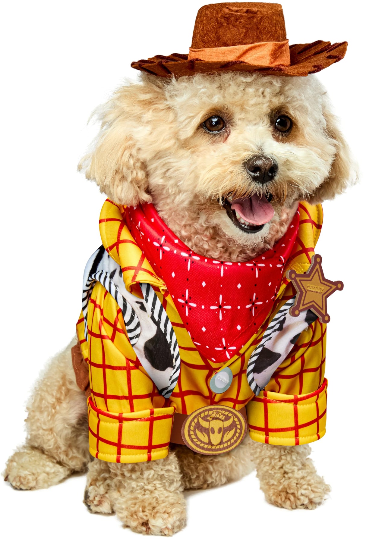 Toy Story: Woody Pet Costume for For Dogs or Cats by Rubies, Large