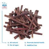 GigaBite Single Ingredient All Natural Free Range Bully Treats and Chews - Bully Sticks/Bladder Sticks/Beef Esophagus by Best Pet Supplies - Esophagus Sticks (6 Inch), Pack of 40