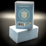 Big Crazy Buffalo Pure Bison Tallow Buff Soap Bar, Mineral Pool, (2 Pack) - Scents of Himalayan Sea Salt, Moss, & Freesia - Cleans, Moisturizes, Soothes, Hydrates - No Chemicals or Preservatives