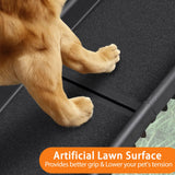 JupiterForce Folding Dog Ramp for Car, Non-Slip Pet Ramp with High Traction Surface, Portable & Lightweight Dog Ramps for SUV, Truck & Bed, Supports Large & Small Dogs