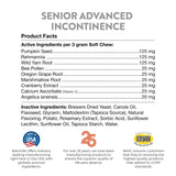 NaturVet Senior Advanced Incontinence Dog Supplement – Helps Support Dog’s Bladder Control, Normal Urination – Includes Synergistic Blend of Botanicals – 60 Ct. Soft Chews