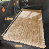 WTHAVEN Dog Car Seat Cover for Back Seat, Dog Bed for Car, Fit for Backseat Extenders, Car Seat Protector, Nonslip Soft Durable for Cars Trucks and SUVs (Light Brown, 24.8"*54")