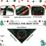 50 Pieces Holidays Dog Bandanas Patriotic Valentine‘s Day Birthday New Year Mardi Gras St. Patrick's Day Easter Summer Pets Bibs Large Dog for Small Medium Large Dogs Pets Cats
