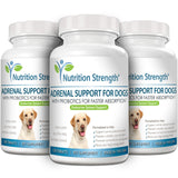 Nutrition Strength Adrenal Support for Dogs, Support for Dogs with Cushing's Disease, Maintain a Healthy Coat and Skin, Promote Normal Urination, Thirst and Appetite, 120 Chewable Tablets