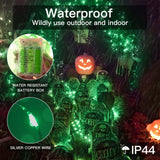 suddus Green Christmas Lights Battery Operatd, 66ft 200LED St Patricks Day Decorations Lights Indoor, Fairy Twinkle Lights with Remote for Halloween, Bedroom, Patio, Backyard, Outdoor Decorations