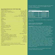 Load image into Gallery viewer, 12-in-1 Multivitamin for Dogs - 60 Puppy and Senior Dog Vitamin and Supplement Soft Chews for Hip and Joint - Advanced Formula with Glucosamine, Omega 3,6,9, Vitamins, Probiotics, and More
