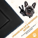 WagWonders Dog Bed Mat Washable Reversible Dog Crate Pad Soft Fluffy Pet Kennel Beds with Anti-Slip Bottom Dog Cat Sleeping Mattress for Small Medium Dogs, 29x18x1.5 Inch, Gray