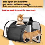 VENFOREST Dog Bike Basket, Foldable Pet Bike Carrier Backpack with Safety Strap, Waterproof Pet Bike Basket Suitable for Small Cats Kitten Puppy Dogs （New Black）