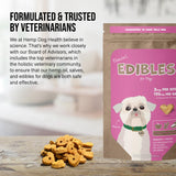 Hemp Dog Health Blanche - 42 Dog Calming Treats - Stress & Relaxation Support - Natural Vegan Hemp Calming Chews for Dogs with Coconut Oil