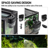REPTI ZOO 800ml Portable Mister Fogger for Reptile Tank Enclosure - Terrarium Misting System With 2 Nozzles for Amphibians and Rainforest Plants