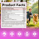 POPPAW Liquid Collagen for Dogs Skin Comfort & Calming, Dog Itch Relief & Anti-Scratching & Coat Supplement with Biotin for Skin Barrier & Sensitive Immune Health Support - Chicken Flavor, 2 FL.Oz