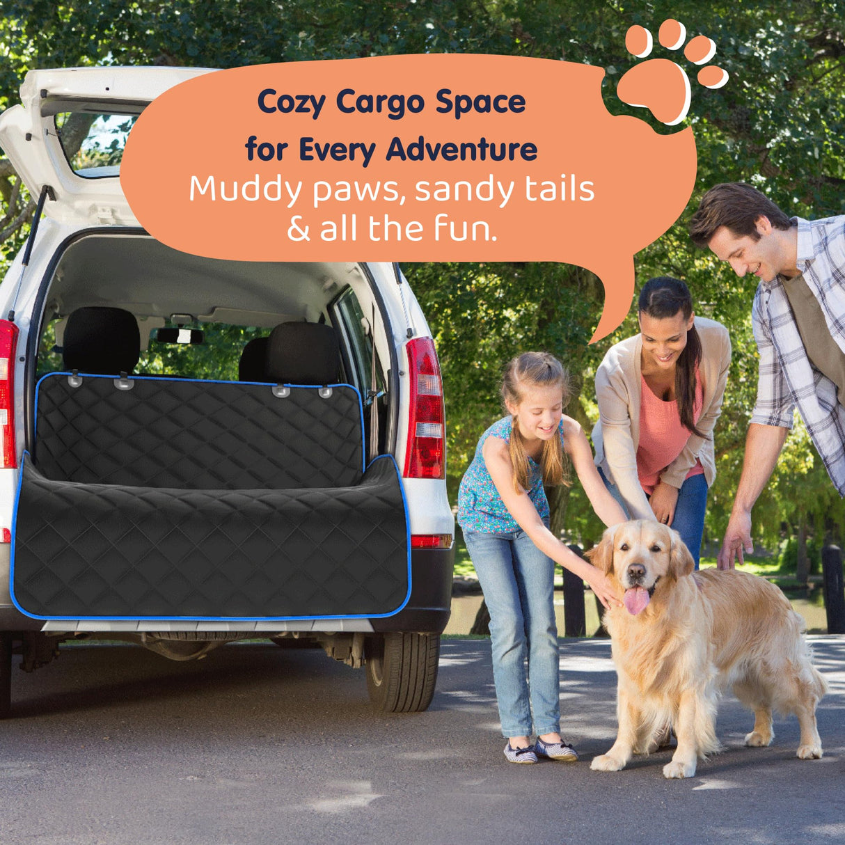 Petloox XL Dog Car Seat Cover for Back Seat, Waterproof Hammock for Car, SUV & Truck, Non-Slip Backseat Cover for Dogs, Heavy-Duty Dog Hammock Style Seat Protector Pets, Easy to Install & Clean