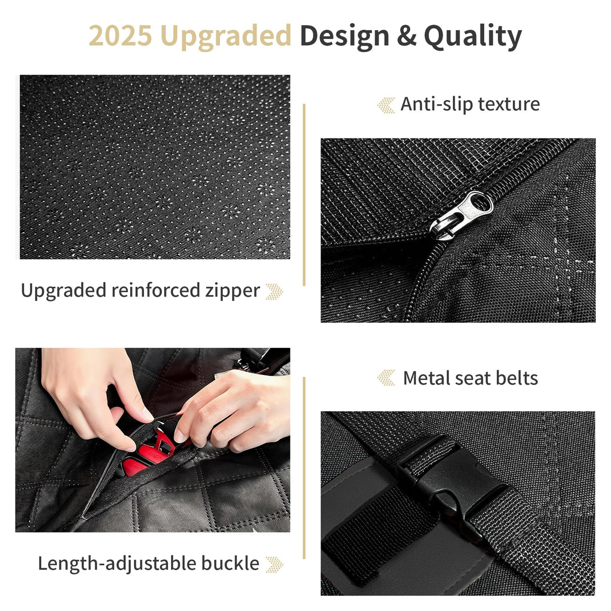 LEIMO KPARTS Dog Car Seat Cover for Back Seat,400lb Waterproof Dog Car Seat Cover Hard Bottom-Detachable,600D Heavy Duty Scratch Proof Nonslip Soft,Dog Hammock for SUVs,Car