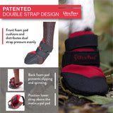Ultra Paws Rugged Dog Boots & Paw Protectors for Small, Medium and Large Dogs Black (Size 8)