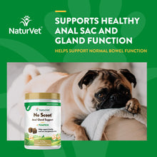 Load image into Gallery viewer, NaturVet - No Scoot for Dogs - 120 Soft Chews - Plus Pumpkin - Supports Healthy Anal Gland &amp; Bowel Function - Enhanced with Beet Pulp &amp; Psyllium Husk
