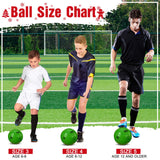 Shappy 2 Pcs Operation Christmas Soccer Balls Bulk with Pump, Mesh Bag Official Size 3 4 5 Indoor Outdoor Soccer Ball for Game Practice Training Sport Soft Soccer Gift for Child Adult(Size 5,Green)