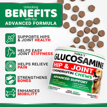 Load image into Gallery viewer, YUMA'S Glucosamine for Dogs - Hip and Joint Supplement for Dogs - 170 Ct - Glucosamine Chondroitin Chews - Joint Pain Relief Supplement with MSM - Advanced Health - Mobility Support - Made in USA
