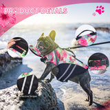 Dog Life Jacket, French Bulldog Life Vest for Swimming Boating, Dog Swim Vest with Chin Float and Rescue Handle, High Flotation Puppy Life Jackets (Chest Girth: 17" to 30", Weight: 17" to 28" LB)