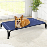 Czpalo Elevated Dog Bed, Raised Outdoor Dog Bed for Large Sized Dogs, Portable Cooling Pet Cot with Breathable & Washable Mesh, Indoor & Outdoor Pet Hammock with Skid-Resistant Feet.