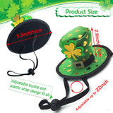 3PCS St. Patrick's Day Pet Costume Dog Top Hat Irish Tuxedo Bandana Green Collar Scarf Shamrock Sunglasses Kit Leprechaun Outfits for Medium Large Dogs Irish Party Lucky Dress Up Accessories