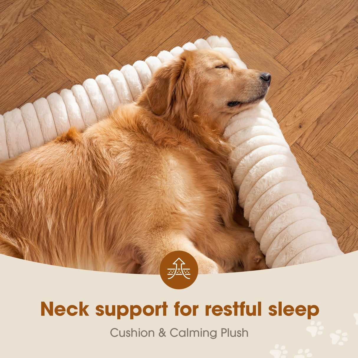 Czpalo Elevated Dog Bed with Removable Bolster Cushion Mat, Raised Pet Cot for Large Sized Dogs with Breathable & Washable Mesh, Indoor & Outdoor Pet Hammock with Skid-Resistant Feet.