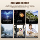 Harbyel Dog Calming Hoodie - Windproof Rainproof Noise Reducing Ear Hat for Thunderstorms & Bath
