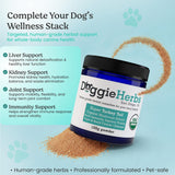 Doggie Herbs Organic Super Turkey Tail Mushroom Powder for Dogs- High Potency 550mg Beta Glucans Per Scoop- 100% Fruiting Body Extract (No Mycelium/Grain)- Immune Defense- Human Grade K9 Supplement