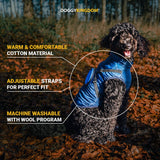 Reflective Dog Jacket Water Resistant with Harness Built in and Warm Fleece Inner Lining, Windproof Dog Coat for Cold Weather Jackets for Small Large Medium Dogs - Red M