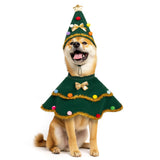 cyeollo Dog Christmas Costume Cute Christmas Tree Outfit Pet Dog Clothes Puppy Xmas Costumes for Small Dogs, Green S