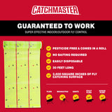 Catchmaster Giant Fly Glue Trap 1-Pack 30 Feet Each, Adhesive Fly Traps Outdoor, Sticky Bug Catcher, Bulk Flying Insect Paper Roll, Pest Control for Garage, Barn, Greenhouse & Garbage Room