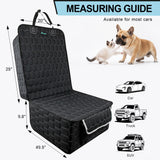 Meginc Front Seat Covers for Cars,Waterproof Car Seat Protector with Side Flaps 600D Fabric Front Seat Dog Cover for Trucks Vans SUVs Sedans, Non Slip Scratch Proof Seat Covers for Dogs in Car