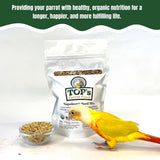 TOP's Napoleon's Seed Mix for All Small Hookbills, Non-GMO, Soy Free, Corn Free, USDA Organic Certified, 5 lb