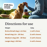 PetLab Co. Skin & Coat Chew - Optimize Scalp and Fur Condition with a Tasty Dog Chew, Packed with Beneficial Fatty Acids, Vitamins and Apple Cider Vinegar - Packaging May Vary