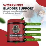 Bladder and Kidney Relief for Dogs & Cats by Daybreak Nutrition | Powder Cranberry Supplement for Dogs and Cat for UTI Treatment & Urinary Support | Dog & Cat Urinary Tract Infection Remedy Supplement