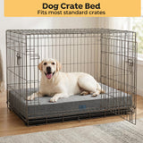 Veehoo Chew Proof Dog Bed for Crate, Indestructible Dog Crate Bed for Aggresive Chewers, Extra Large XXL Tough Chew Resistant Pet Pad with Hidden Zipper, Removable Washable Cover
