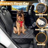NYLSYT Dog Car Seat Cover for Back Seat Pet Cover for Dogs Waterproof Car Seat Protector Durable Nonslip Scratchproof Seat Covers for Cars SUV& Trucks